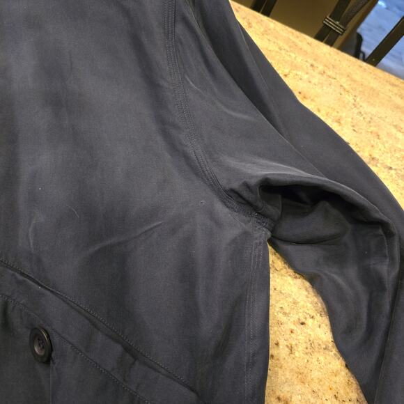 80s Members Only Silk Zip Retro Bomber Jacket Shoulder Pads - Picture 14 of 14